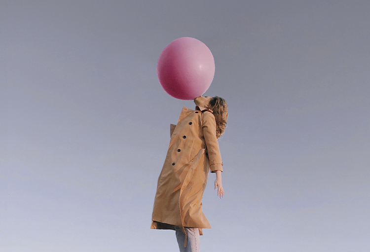 Person floating with a balloon | Help to Heal from Past Trauma